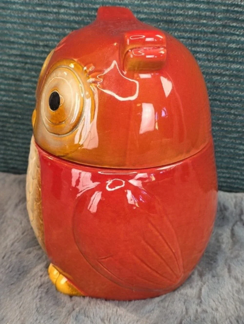 Adorable Owl Ceramic Canister/Cookie Jar Gibson Home